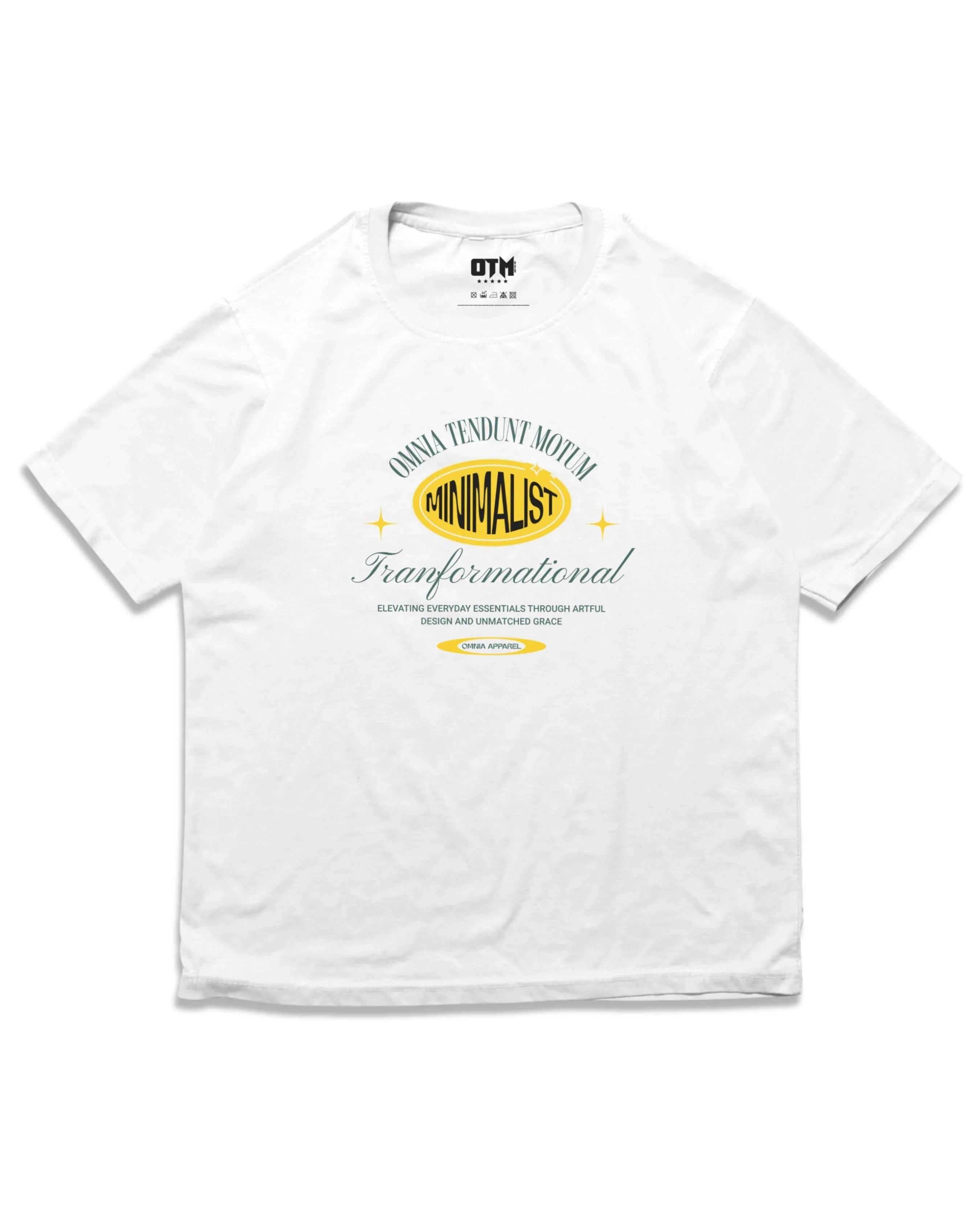 MINIMALIST T SHIRT - OMNIA TENDUNT MOTUM CLOTHING LTD