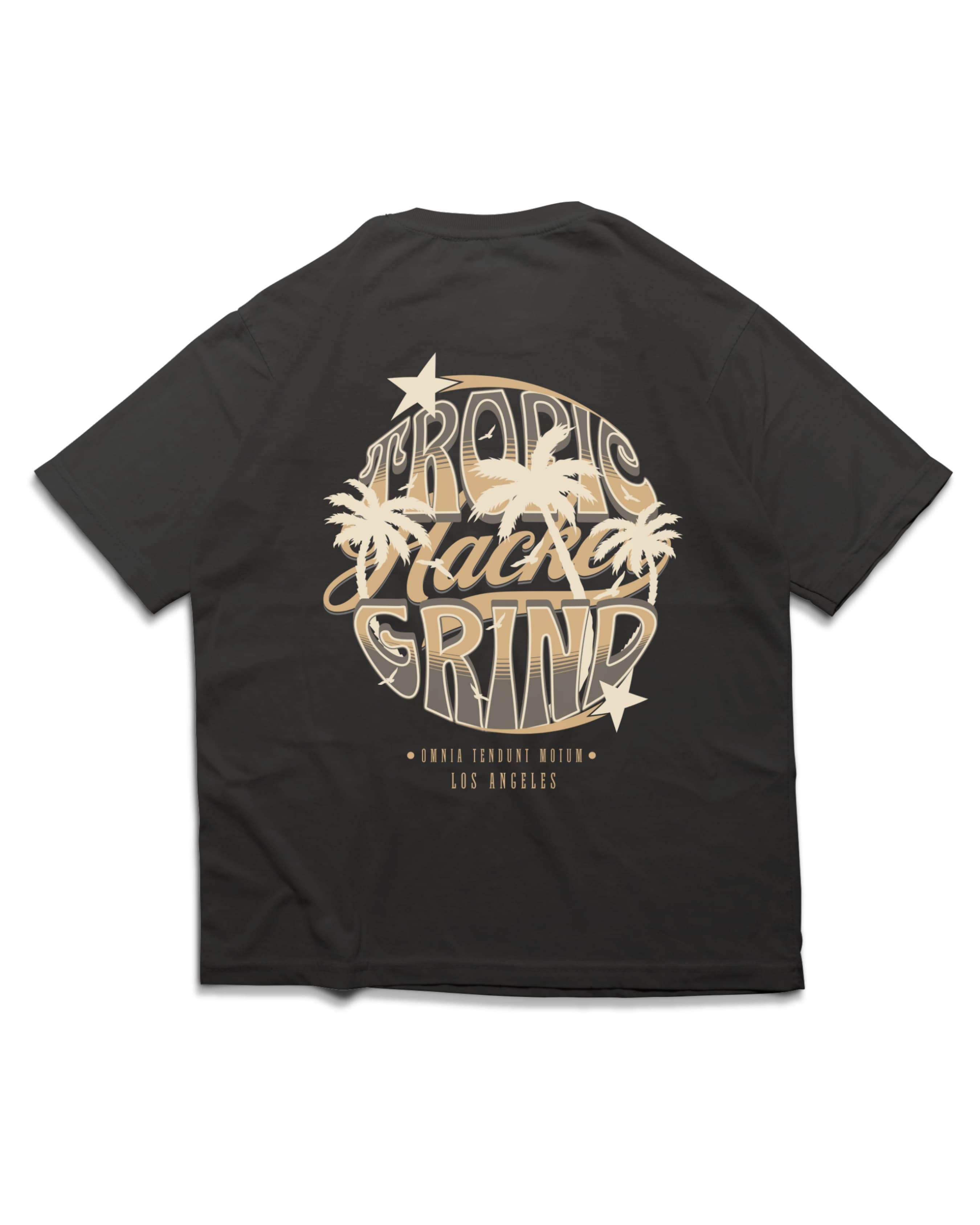 TROPIC GRIND HACKERS T SHIRT - OMNIA TENDUNT MOTUM CLOTHING LTD