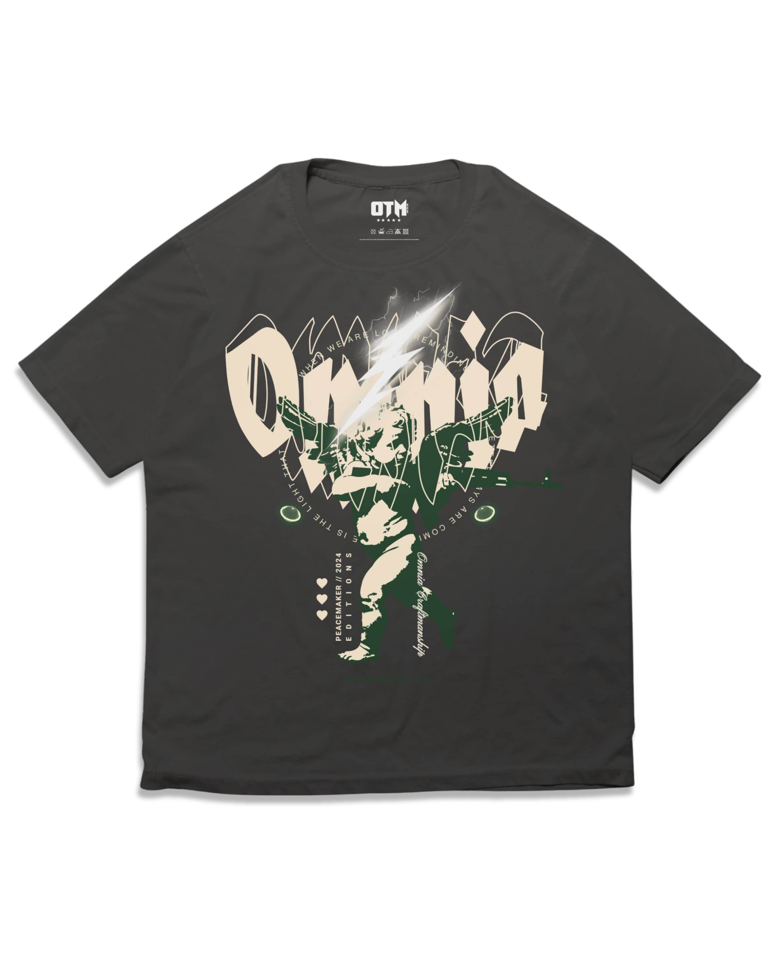 PEACEMAKER T SHIRT - OMNIA TENDUNT MOTUM CLOTHING LTD