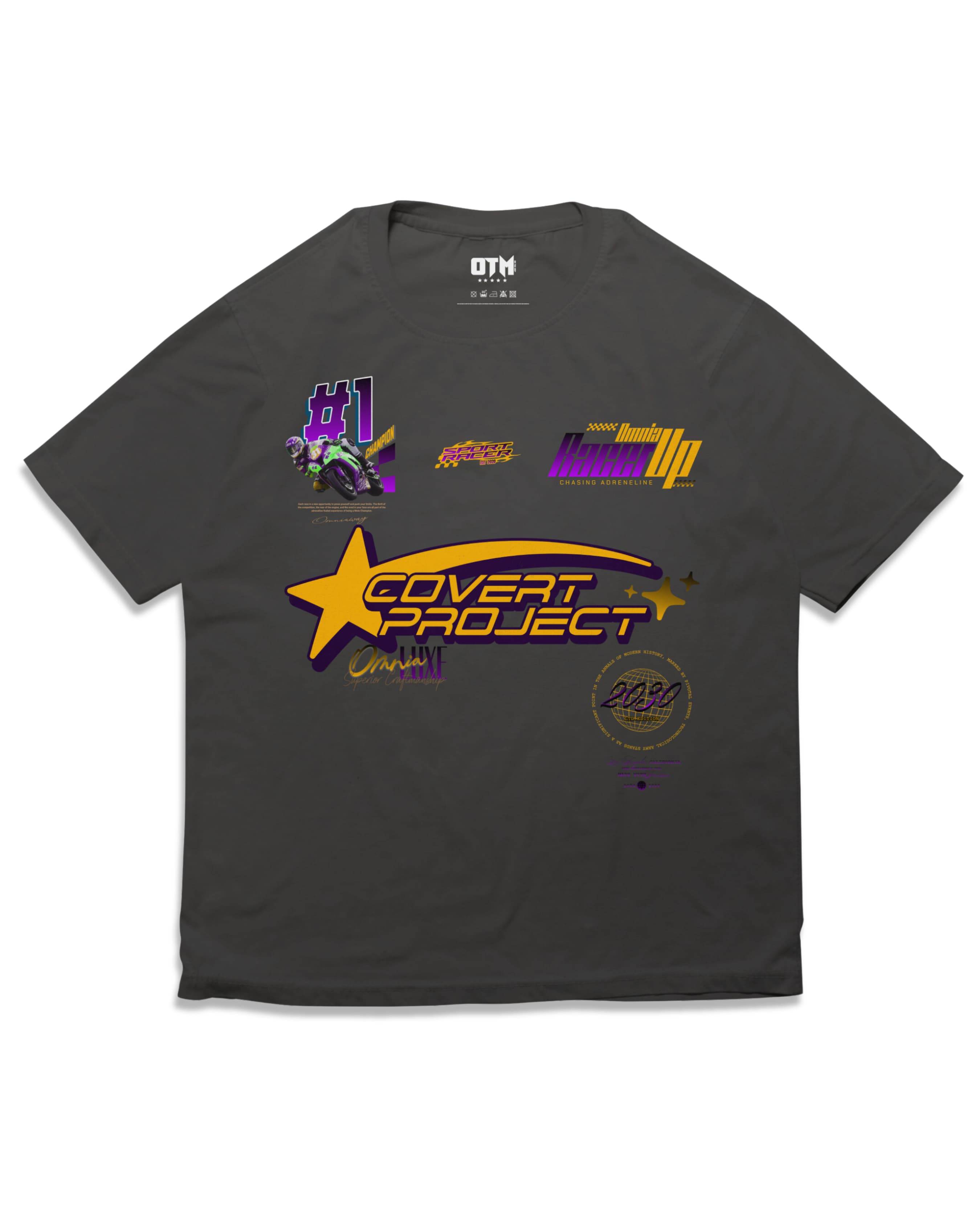 RACER T SHIRT - OMNIA TENDUNT MOTUM CLOTHING LTD