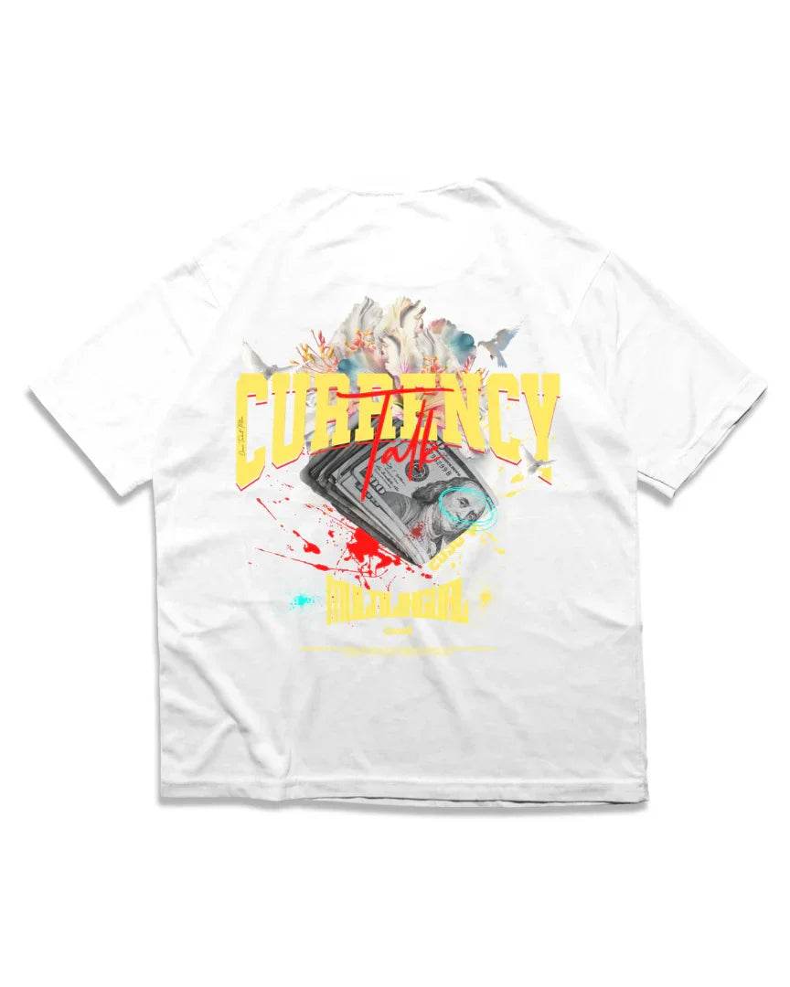 CURRENCY TALK T SHIRT - OMNIA TENDUNT MOTUM CLOTHING LTD
