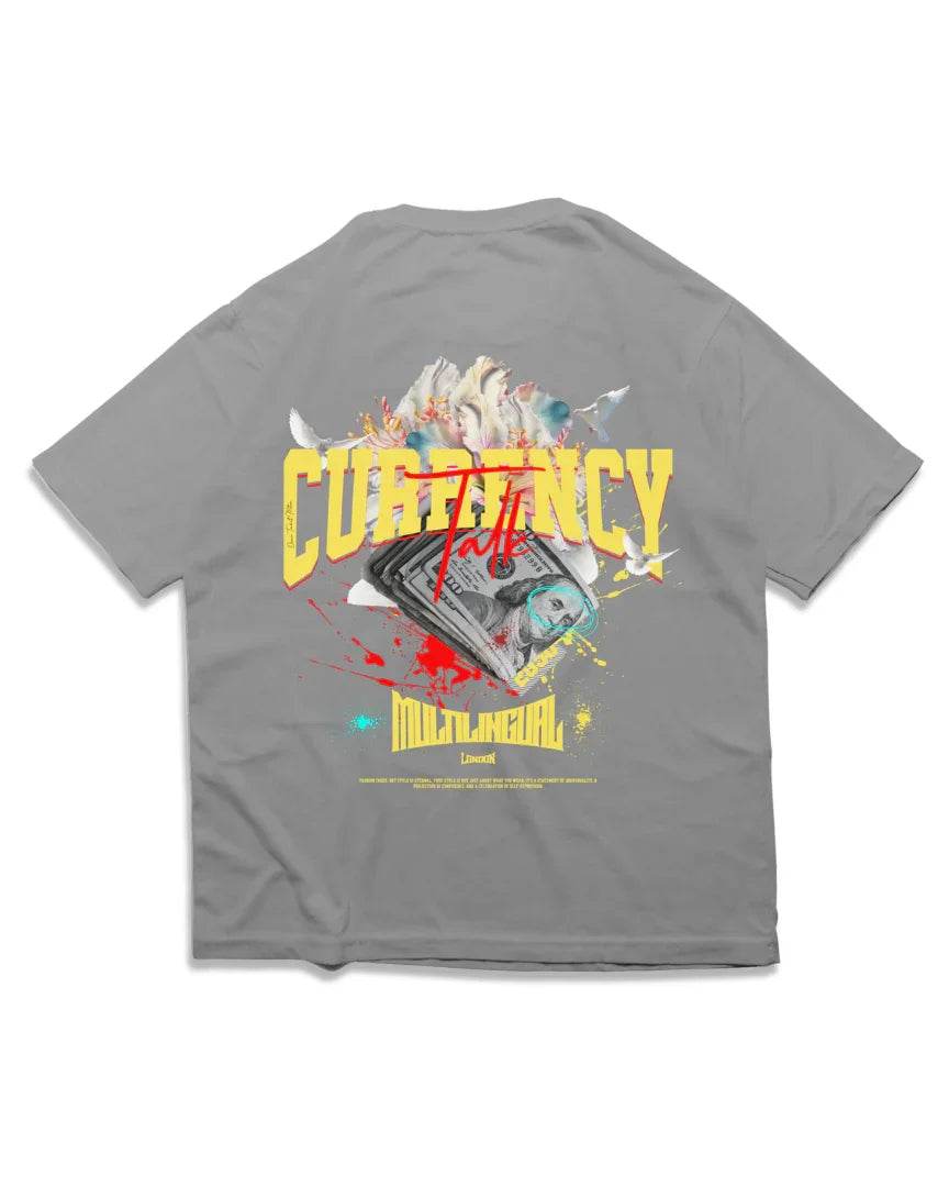 CURRENCY TALK T SHIRT - OMNIA TENDUNT MOTUM CLOTHING LTD
