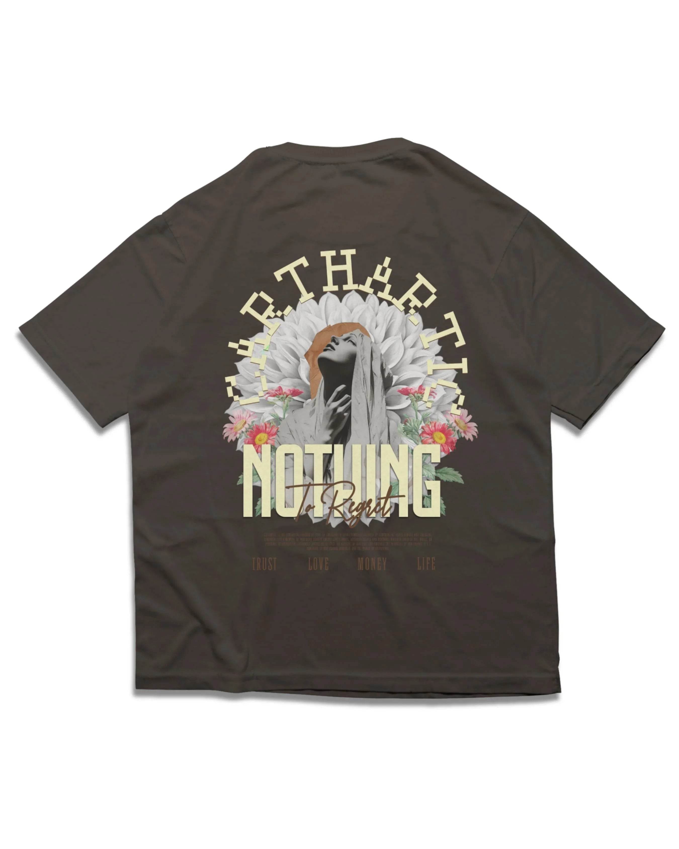 NOTHING TO REGRET T SHIRT - OMNIA TENDUNT MOTUM CLOTHING LTD