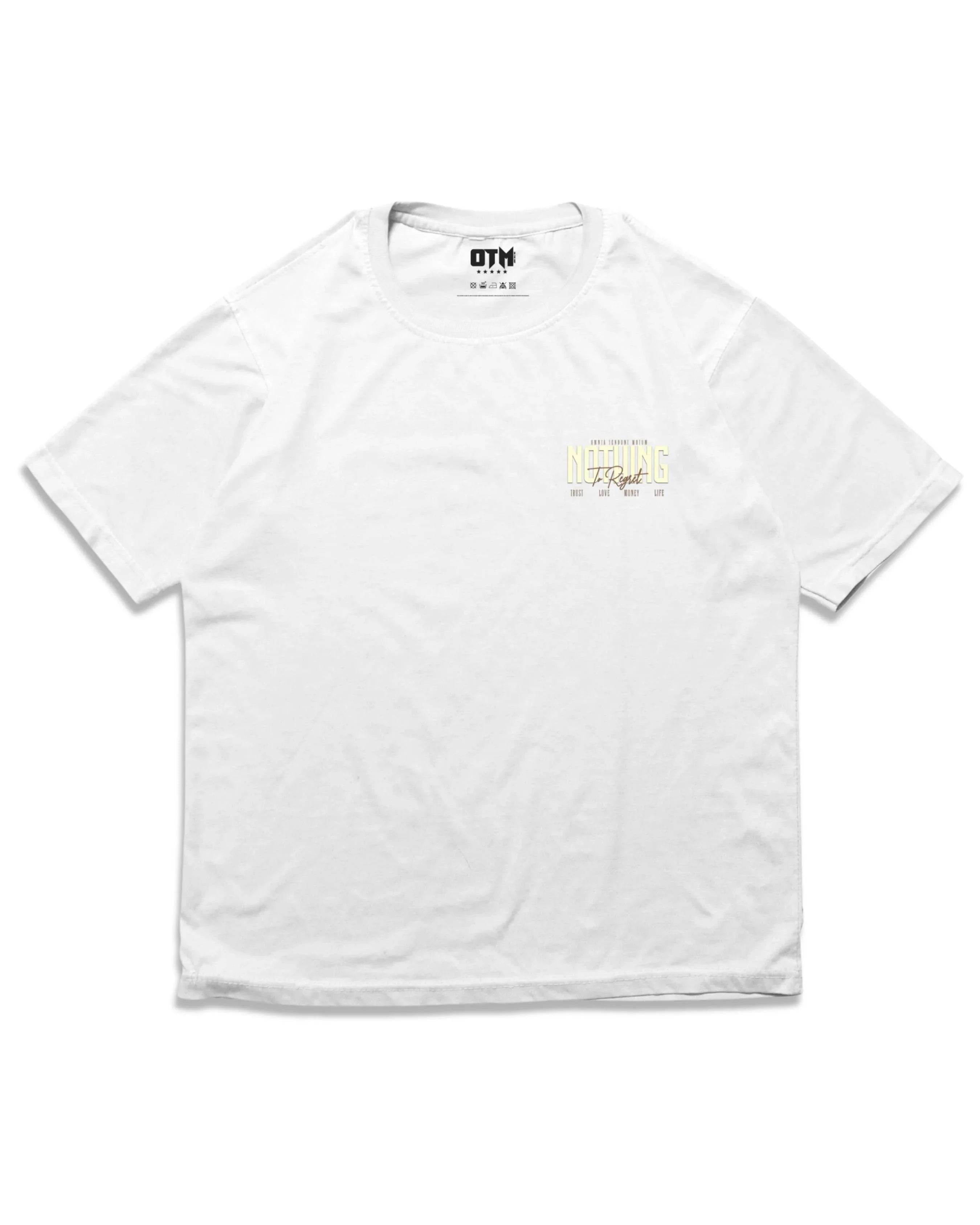NOTHING TO REGRET T SHIRT - OMNIA TENDUNT MOTUM CLOTHING LTD
