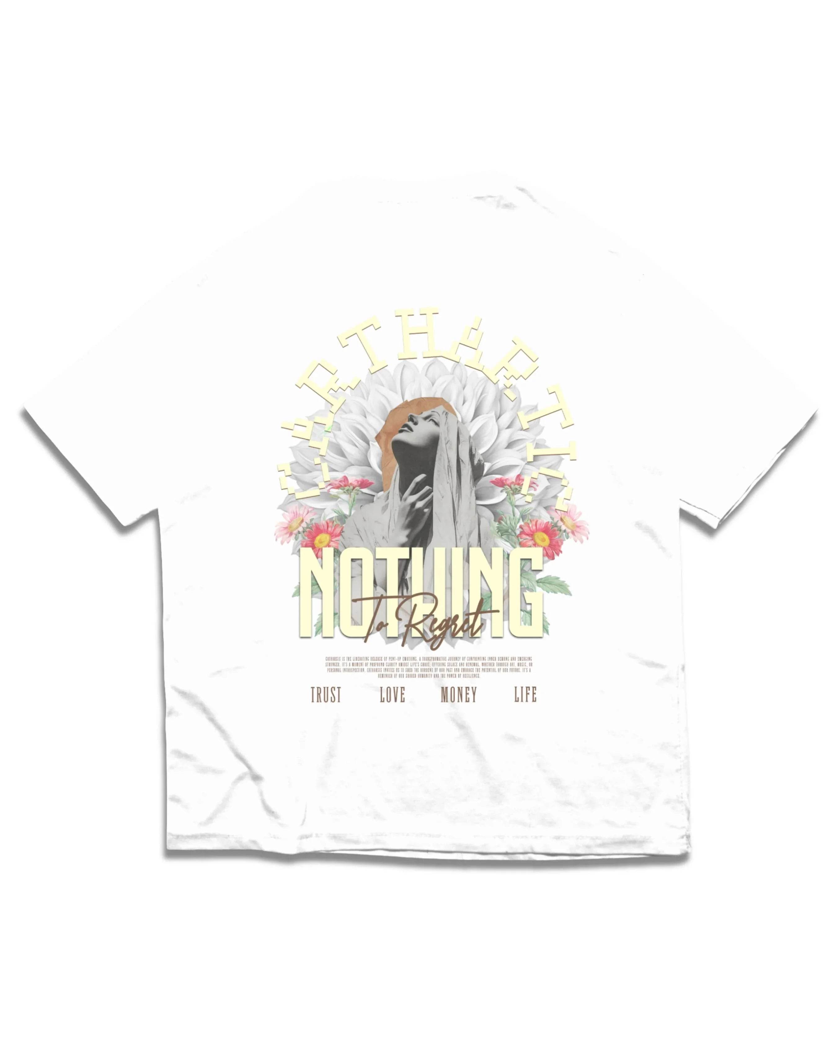 NOTHING TO REGRET T SHIRT - OMNIA TENDUNT MOTUM CLOTHING LTD