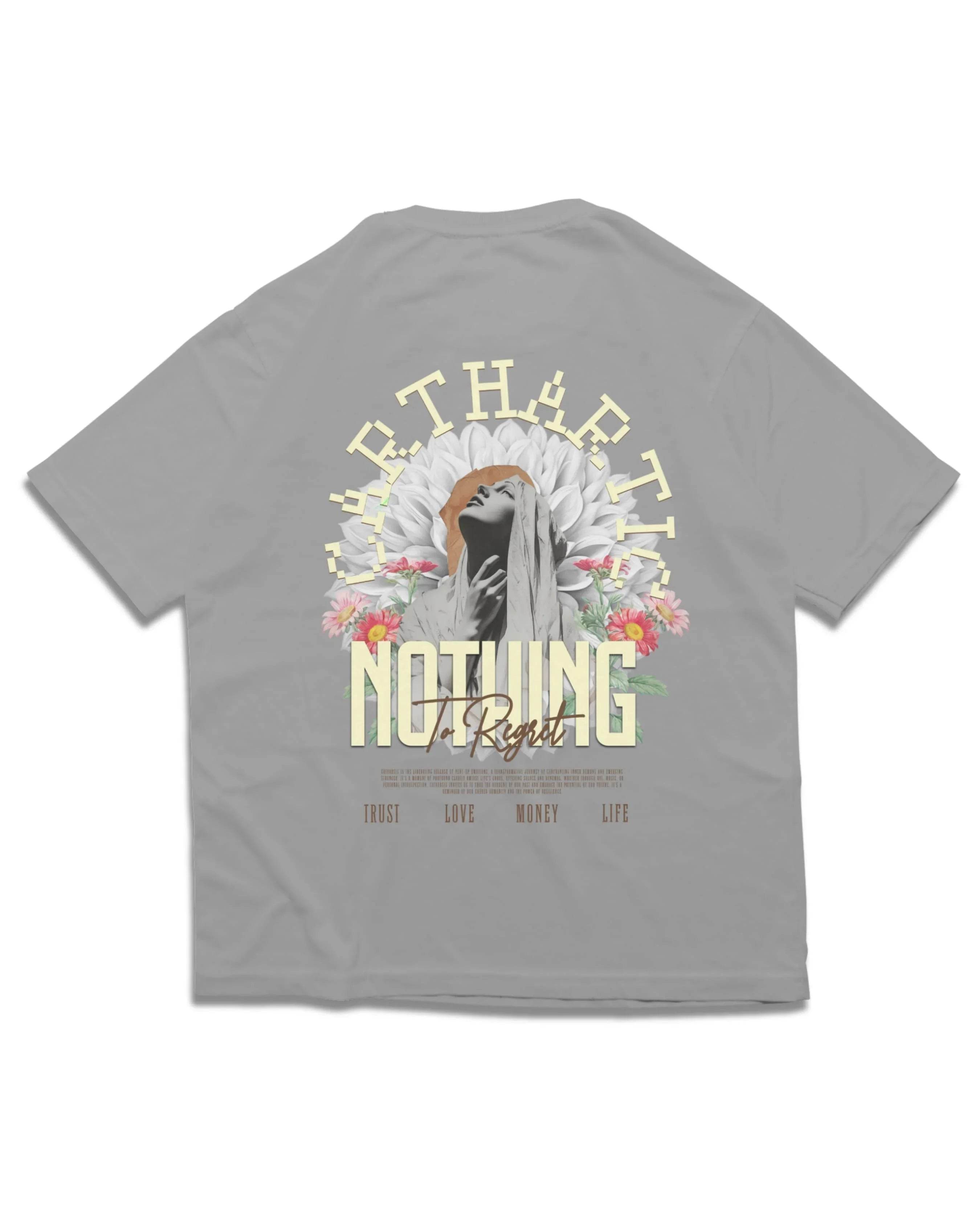 NOTHING TO REGRET T SHIRT - OMNIA TENDUNT MOTUM CLOTHING LTD