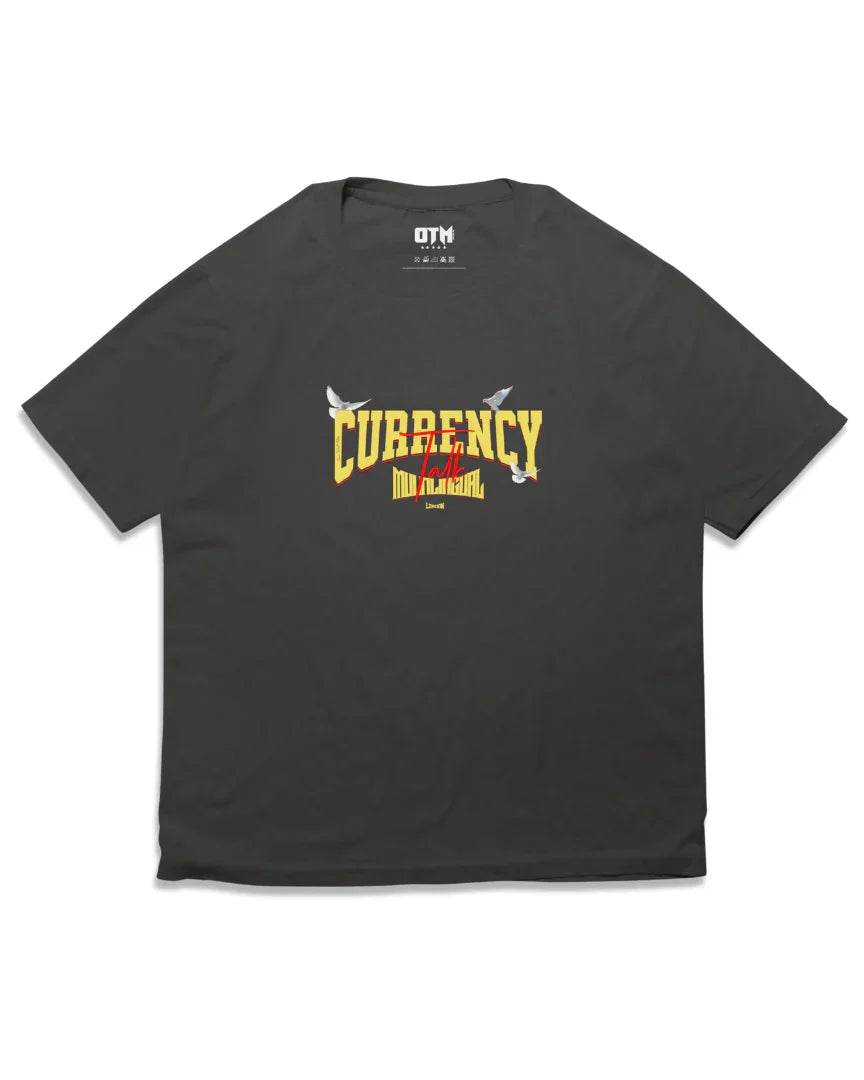CURRENCY TALK T SHIRT - OMNIA TENDUNT MOTUM CLOTHING LTD