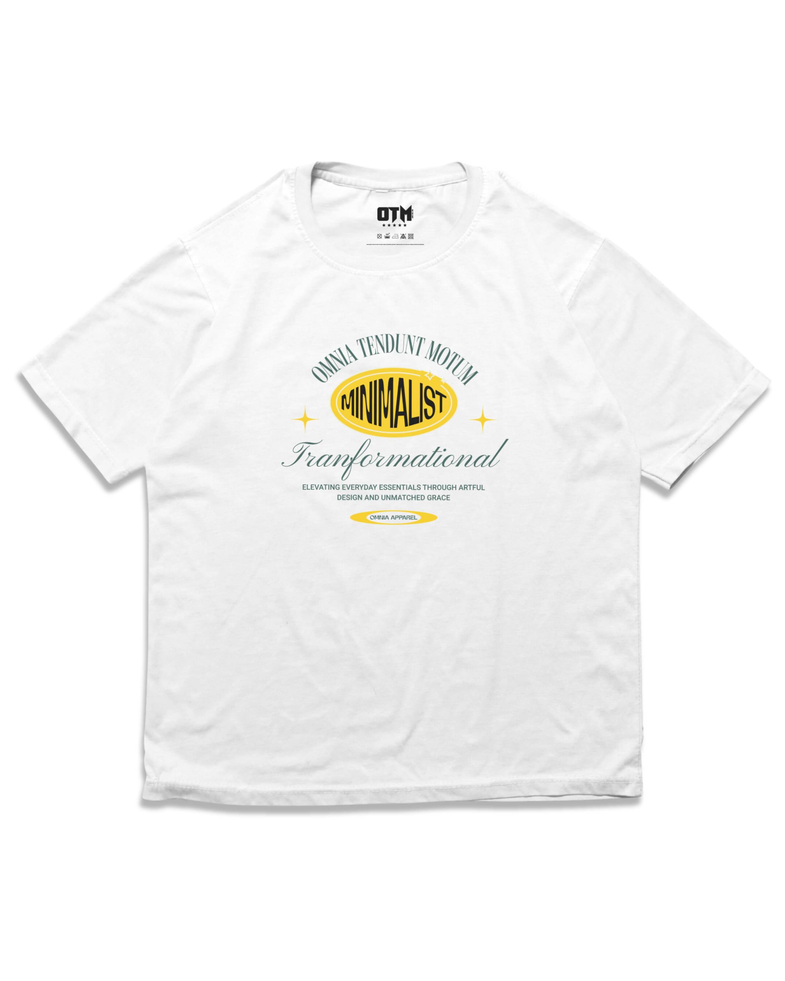 MINIMALIST T SHIRT - OMNIA TENDUNT MOTUM CLOTHING LTD