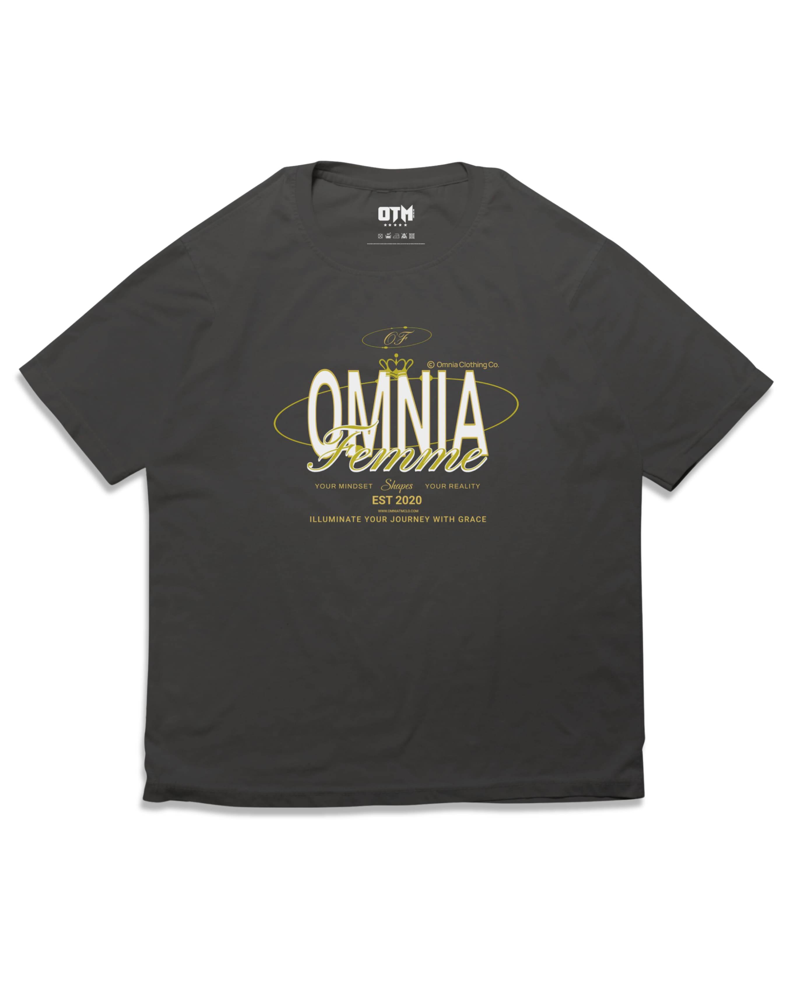 FEMME ILLUMINATE T SHIRT - OMNIA TENDUNT MOTUM CLOTHING LTD