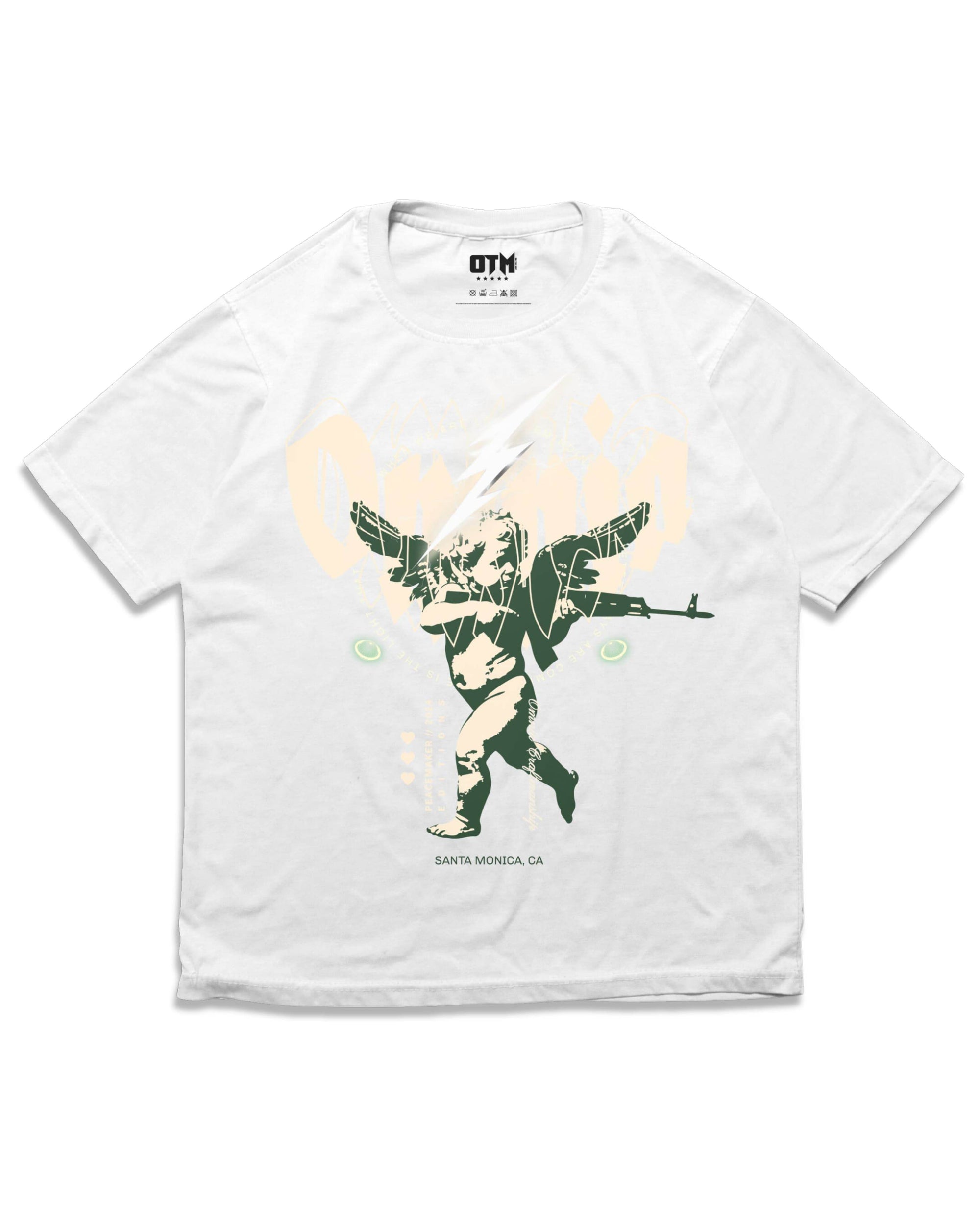 PEACEMAKER T SHIRT - OMNIA TENDUNT MOTUM CLOTHING LTD