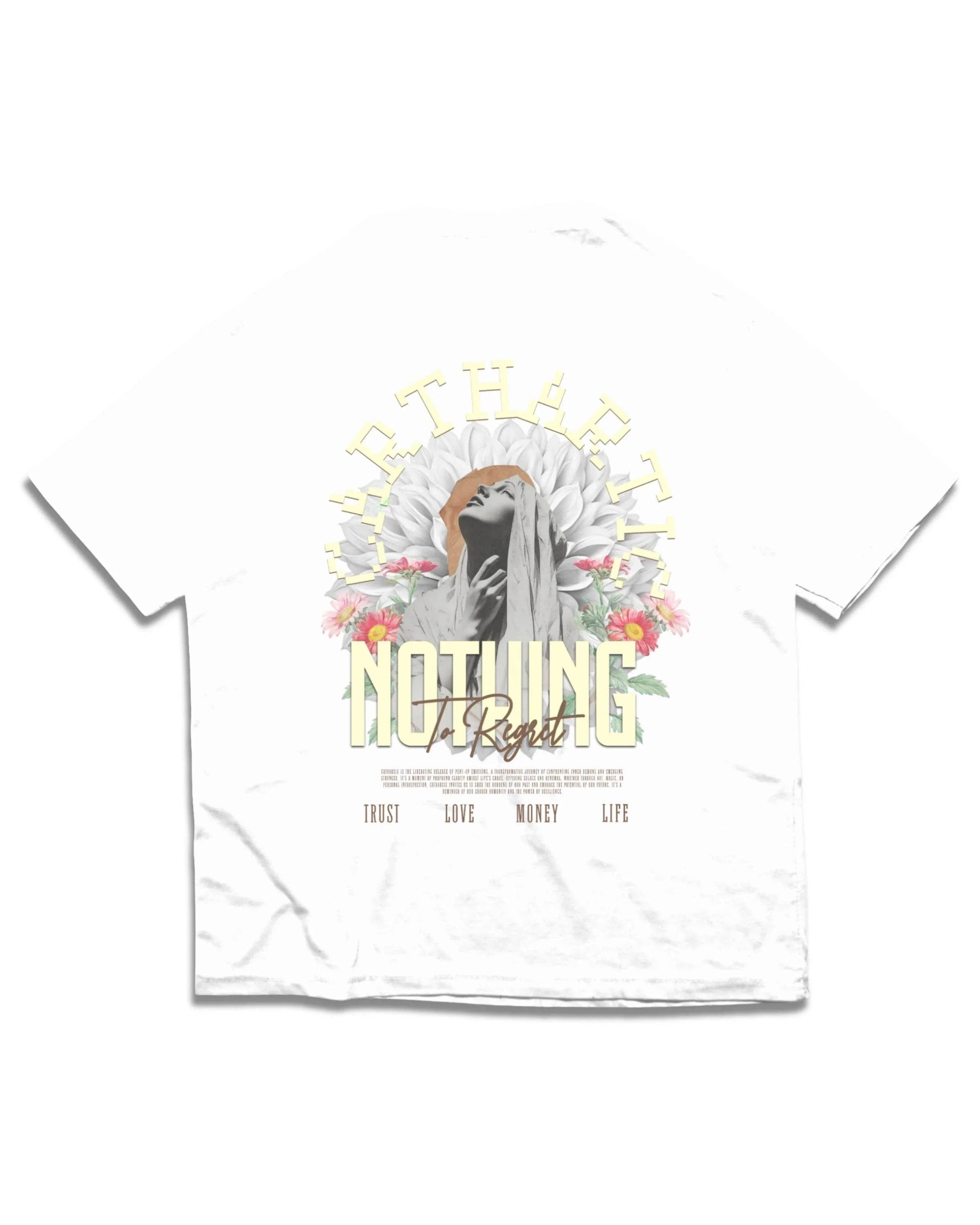 NOTHING TO REGRET T SHIRT - OMNIA TENDUNT MOTUM CLOTHING LTD